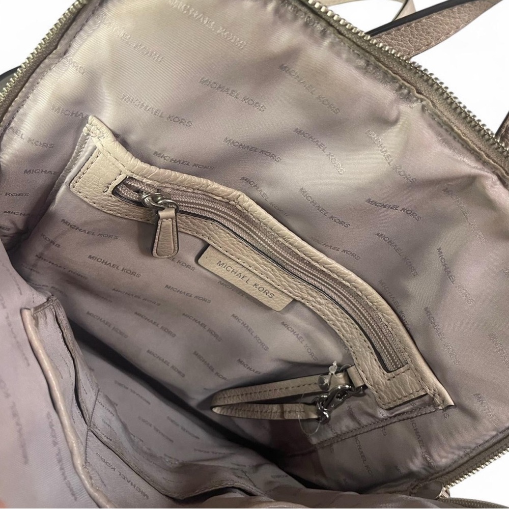 Michael Kors Silver Backpack With Adjustable Stra… - image 2